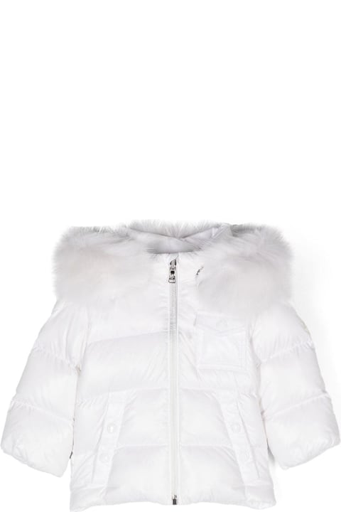 Homeware Moncler White Down Jacket Baby Girl