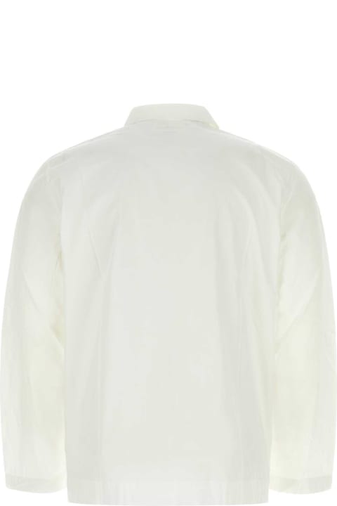 Tekla Shirts for Men Tekla White Cotton Pyjama Shirt