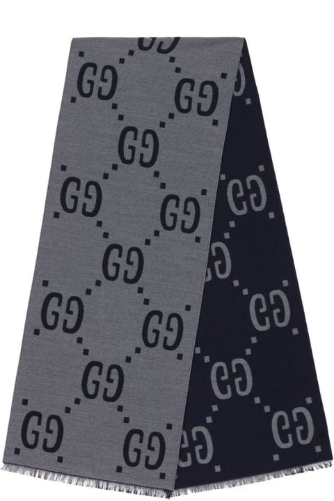 メンズ Gucciのスカーフ Gucci Gg Jacquard Scarf