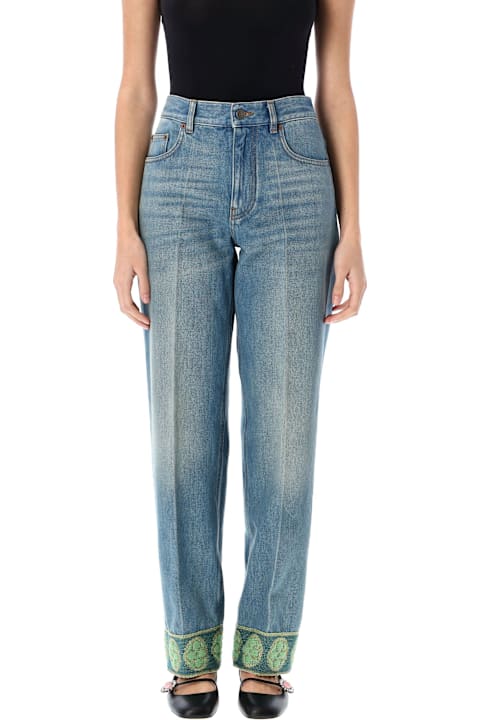 Homeware Valentino Garavani Jeans With Jacquard Details