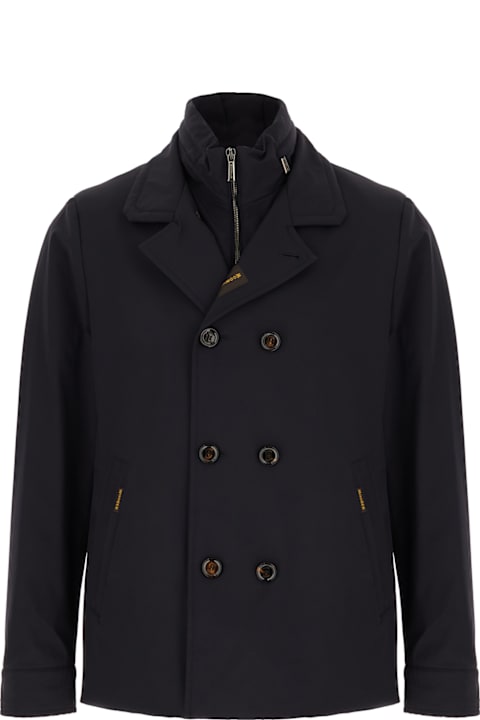 Moorer for Men Moorer Midnight Blue Nylon Blend Jacket