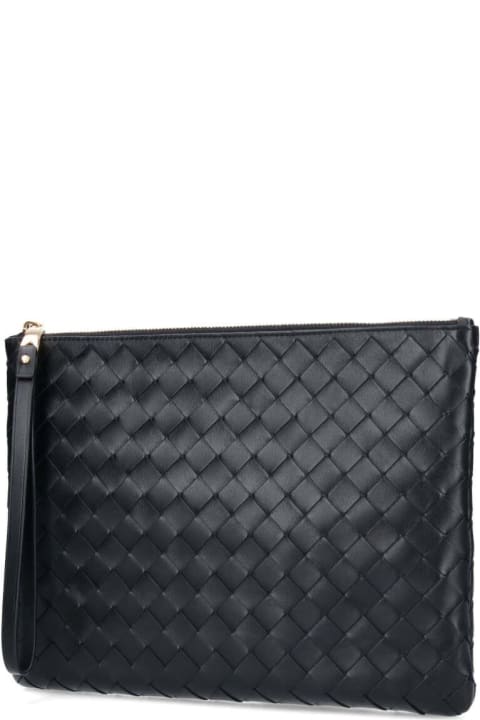 クラッチバッグ BOTTEGA VENETA Intrecciato leather pouch Bottega Veneta Intrecciato Flat Pouch | italist