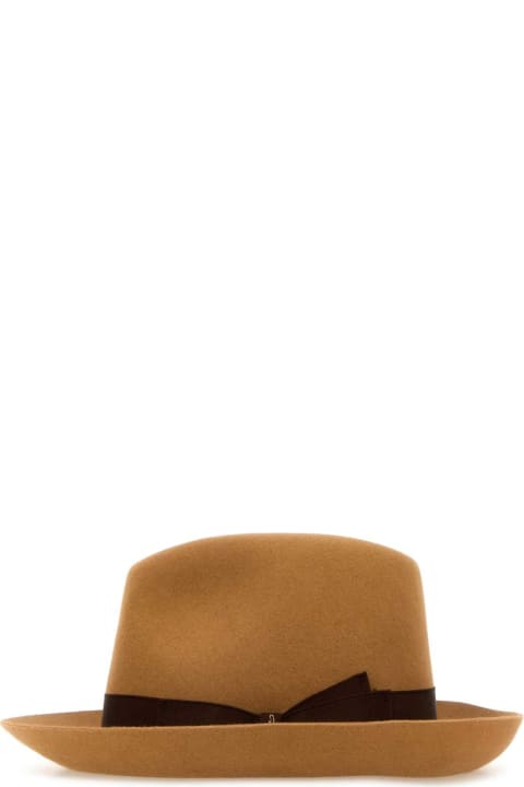 Fashion for Men Borsalino Camel Velour Hat