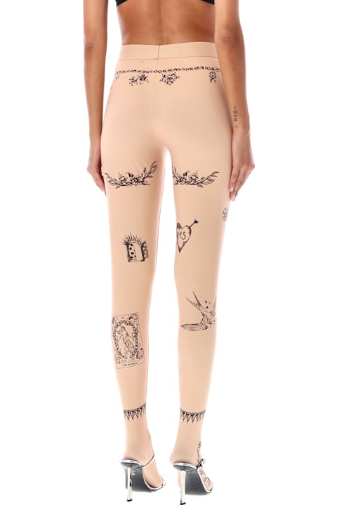 Marine Serre Pants & Shorts for Women Marine Serre Tattoo Leggings