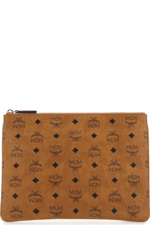 MCM for Women MCM Printed Canvas Pouch