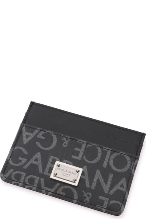 Dolce & Gabbana Wallets for Men Dolce & Gabbana Logo Plaque Cardholder