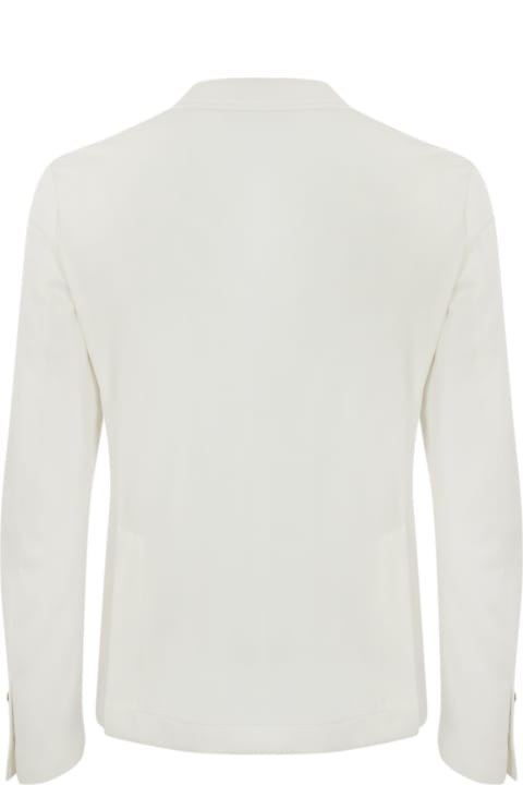 Daniele Alessandrini Coats & Jackets for Men Daniele Alessandrini White Double-breasted Blazer