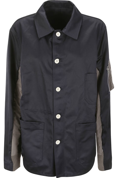 Sacai Coats & Jackets for Men Sacai Cotton Chino X Nylon Twill Blouson