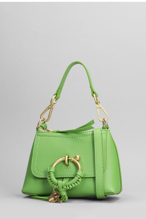 See by Chloé for Women See by Chloé Joan Mini Shoulder Bag In Green Leather