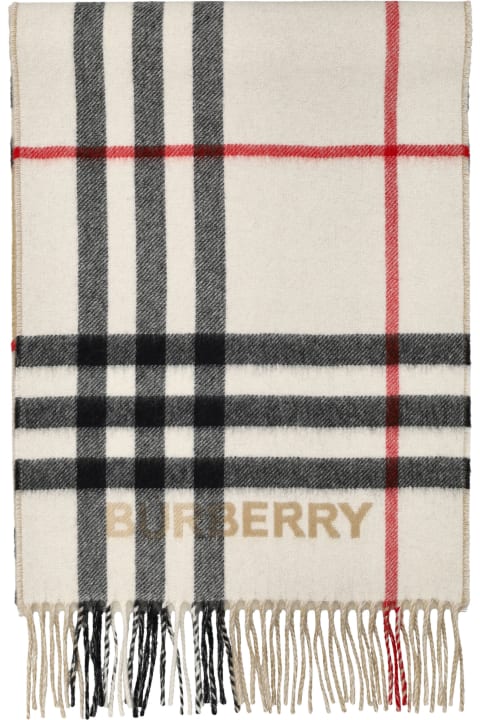 Burberry London Scarves & Wraps for Women Burberry London Contrast Check Cashmere Scarf
