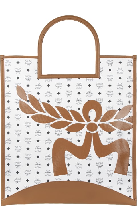 MCM Bags for Women MCM Aren Fold Tote Bag With Logo Motif