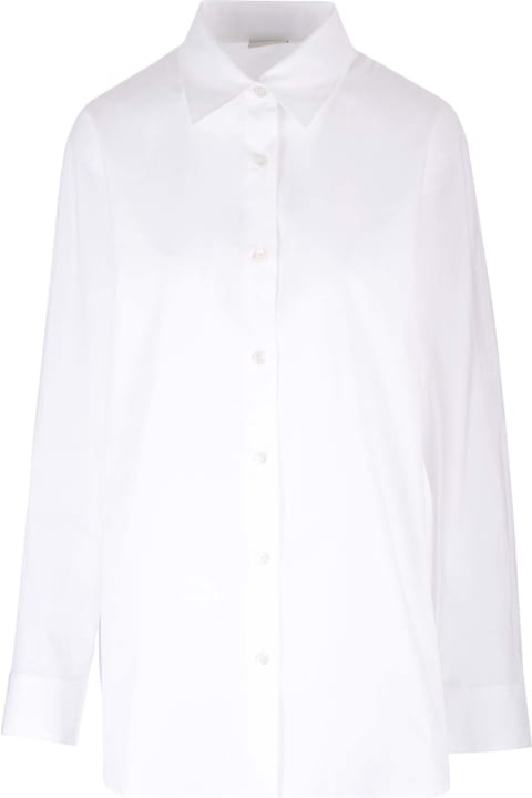 ウィメンズ Dries Van Notenのトップス Dries Van Noten Oversized White Poplin Shirt