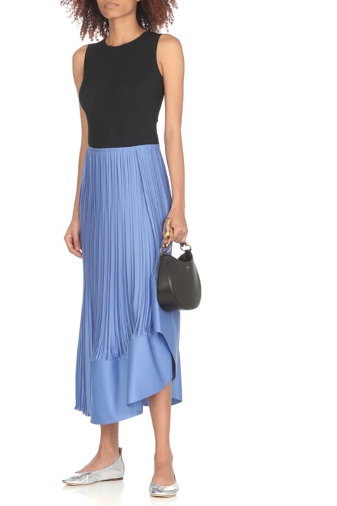 Lanvin for Women Lanvin Skirt In Blue Polyester