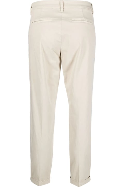 Fay Pants & Shorts for Women Fay Light Beige Cotton Trousers
