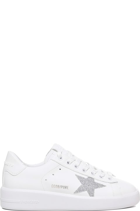 Shoes for Women Golden Goose Pure New Sneakers In Leather With Contrasting Heel Tab