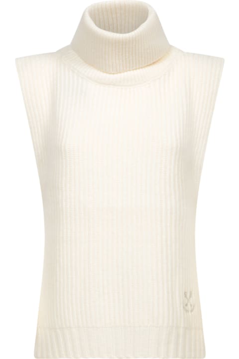 Golden Goose خصم على Men Golden Goose Cream Embroidered Wool Vest