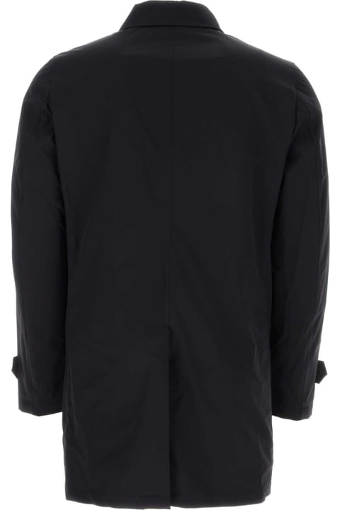 Moorer Coats & Jackets for Men Moorer Midnight Blue Nylon Vittor Overcoat