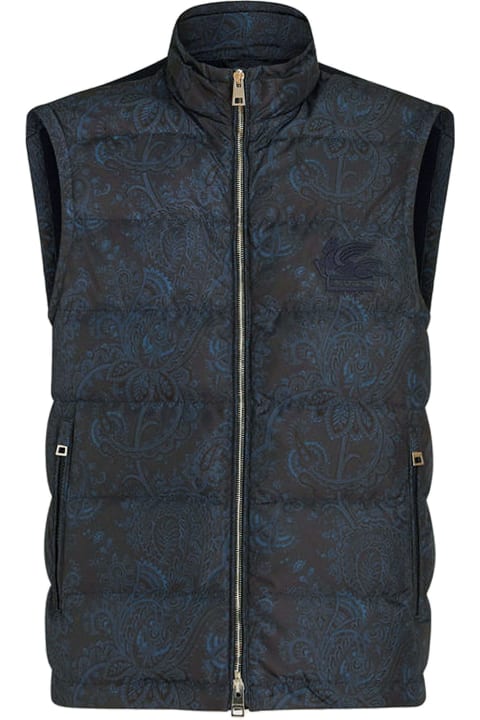 Etro Coats & Jackets for Men Etro Paisley Print Vest