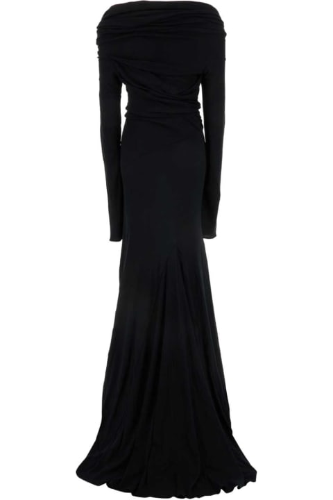 Entire Studios Clothing for Women Entire Studios Black Jersey Bound Long Dress