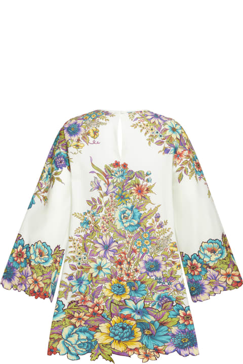 Etro Jumpsuits for Women Etro Mini Dress With Bouquet Print