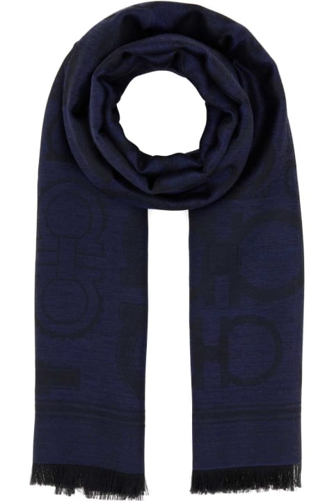 Scarves & Wraps for Women Ferragamo Embroidered Silk Blend Foulard