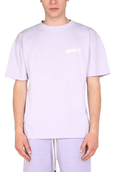 Mouty Topwear for Men Mouty Logo Print T-shirt