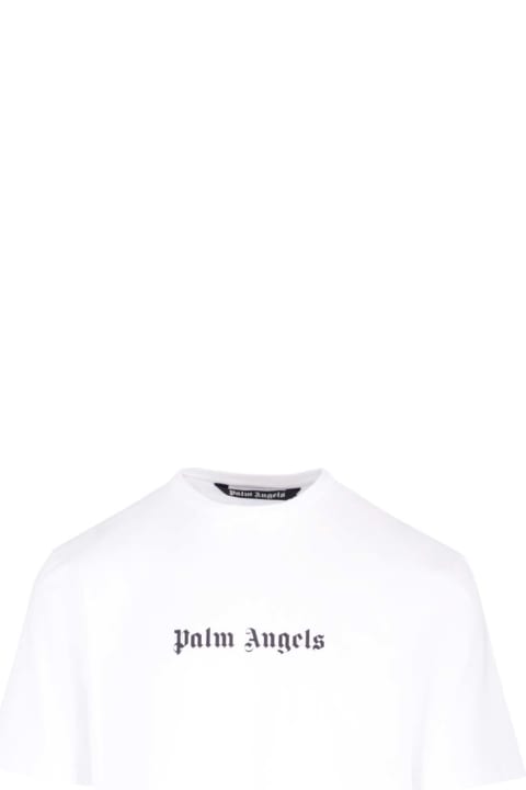 Fashion for Men Palm Angels Logo-print Crew-neck T-shirt