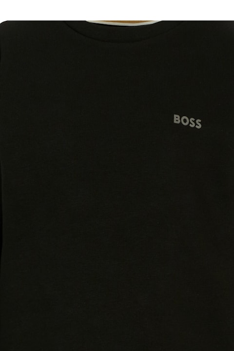 Homeware Hugo Boss Black Sweatshirt For Boy With Logo