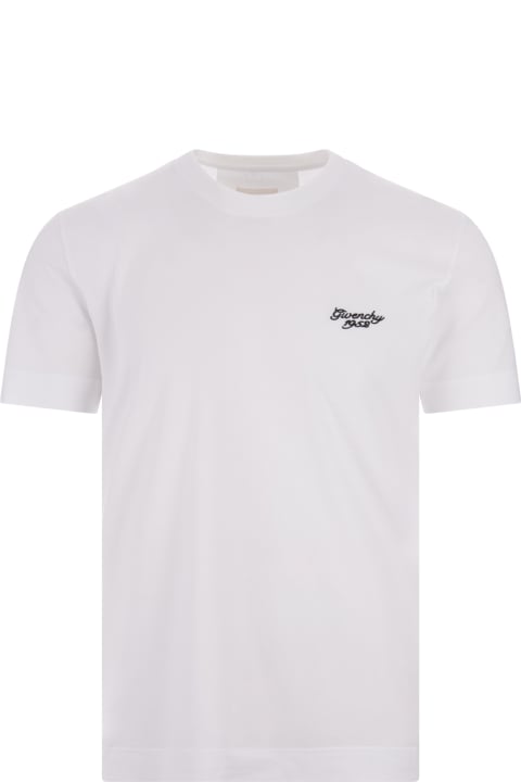 メンズ新着アイテム Givenchy Givenchy 1952 Slim T-shirt In White Cotton