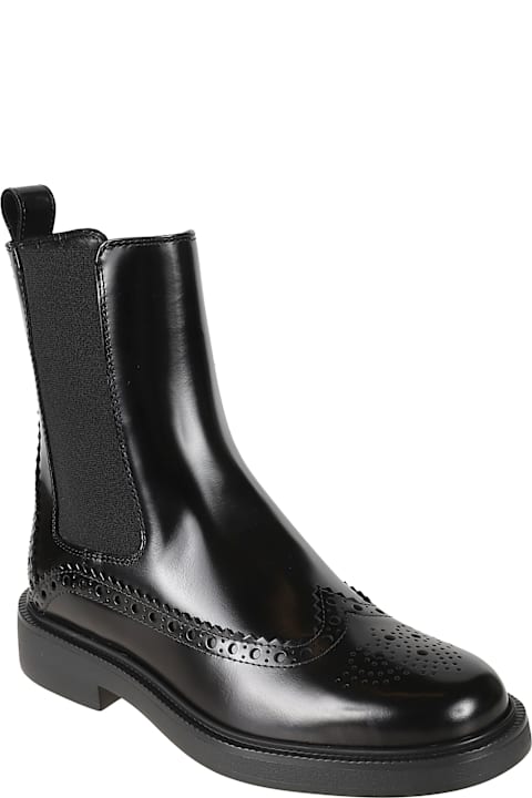 Tod's Boots for Women Tod's Perforated Side Stretch Boots