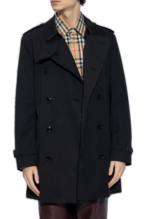 Burberry Coats & Jackets for Men Burberry Double-breasted Belted-waist Trench Coat