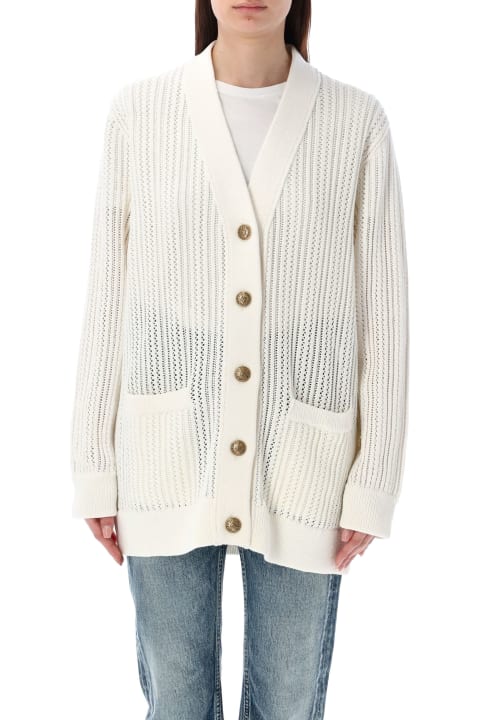 Sweaters for Women Golden Goose Openwork Cotton Cardigan