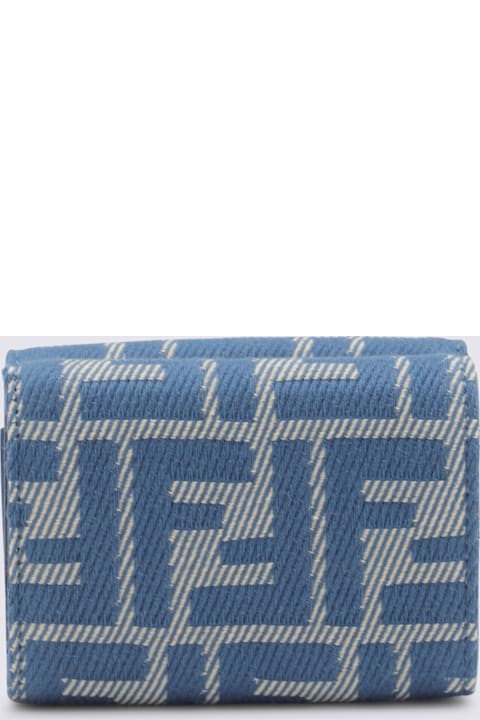Fendi Accessories for Women Fendi Blue Denim Cotton Wallet