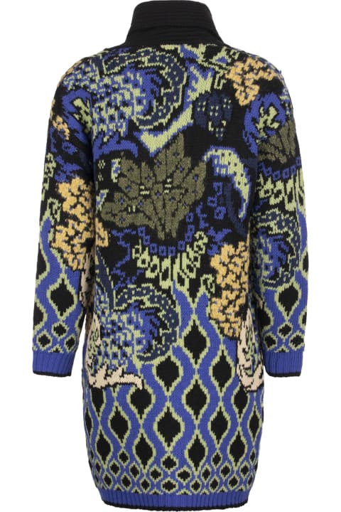 Etro Sweaters for Women Etro Long Cardigan With Floral Motifs