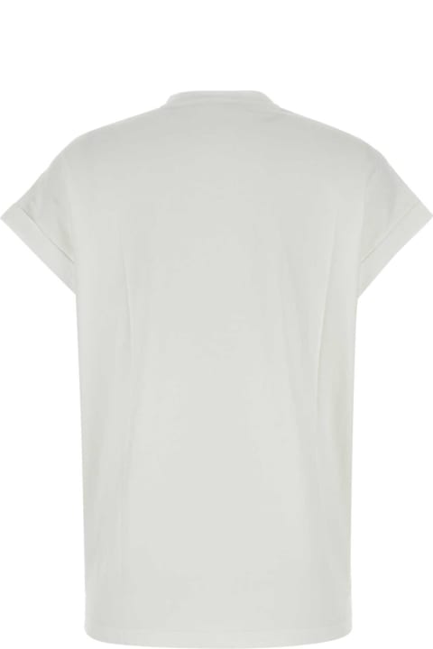 Balmain Clothing for Women Balmain White Cotton T-shirt