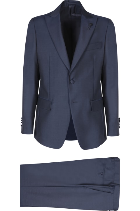 Suits for Men Lardini Single-breasted Black Suit