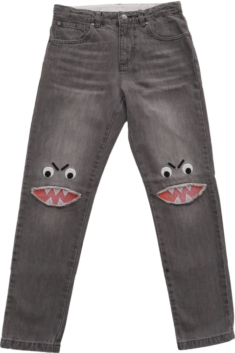 Fashion for Men Stella McCartney Kids Black Jeans With Pattern