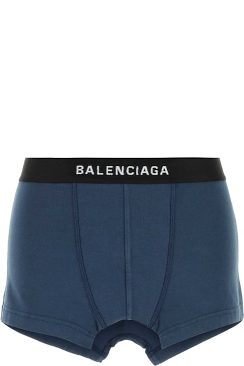 Balenciaga Underwear & Nightwear for Women Balenciaga Blue Stretch Cotton Mini Skirt