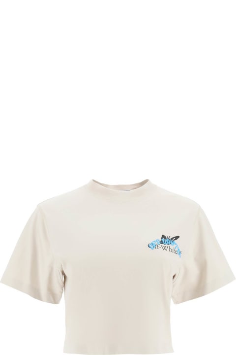 Off-White Topwear for Women Off-White Butterfly T-shirt