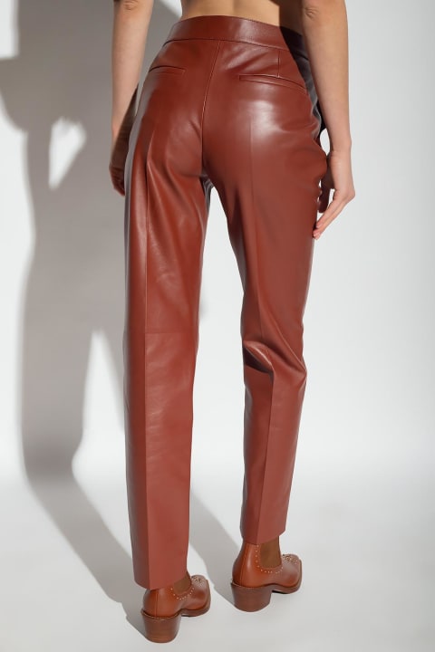 Chloé Pants & Shorts for Women Chloé Leather Trousers