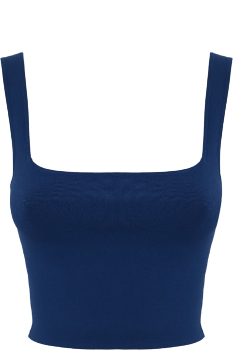 Sweaters for Women Weekend Max Mara 'tresa' Tank Top In Blue Viscose