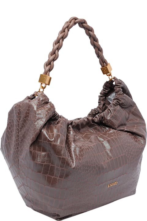 Liu-Jo Totes for Women Liu-Jo Large Logo Hobo Bag