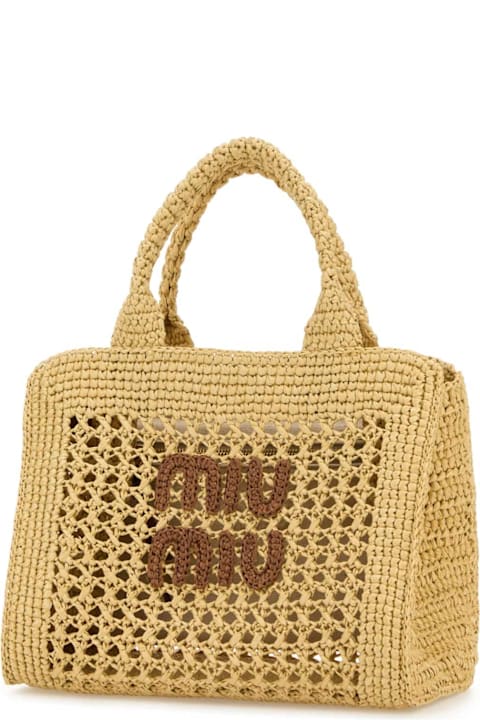 Fashion for Women Miu Miu Beige Crochet Handbag