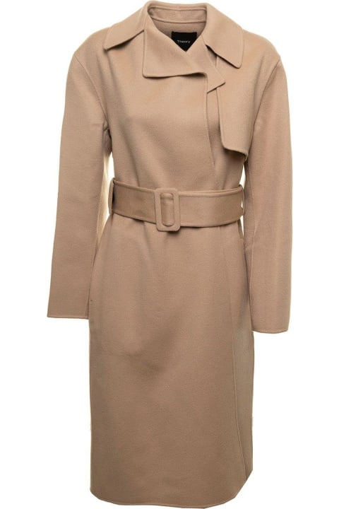 Theory Clothing for Women Theory Belted Straight Hem Coat