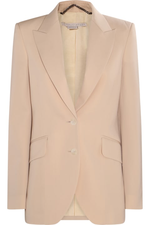 Stella McCartney Coats & Jackets for Women Stella McCartney Oat Viscose And Cotton Blend Blazer