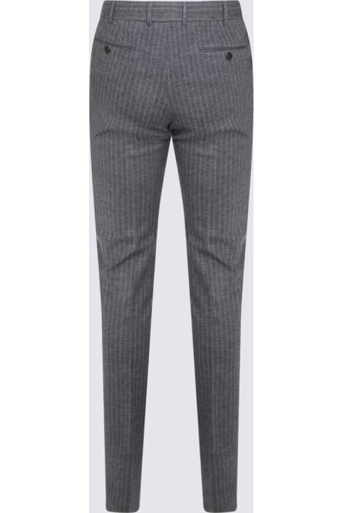 PT Torino Clothing for Men PT Torino Grey Virgin Wool Slim Pants