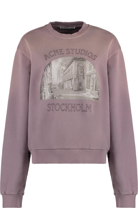 Acne Studios Sweaters for Women Acne Studios Cotton Crew-neck Sweatshirt