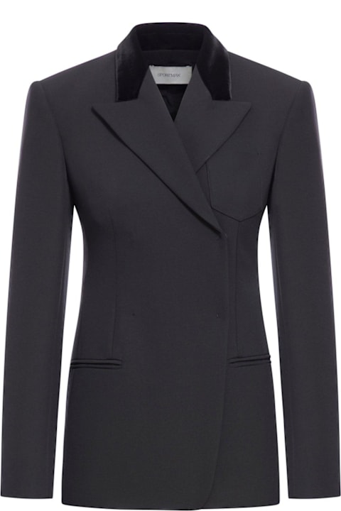 SportMax Coats & Jackets for Women SportMax Double-breasted Long-sleeved Jacket