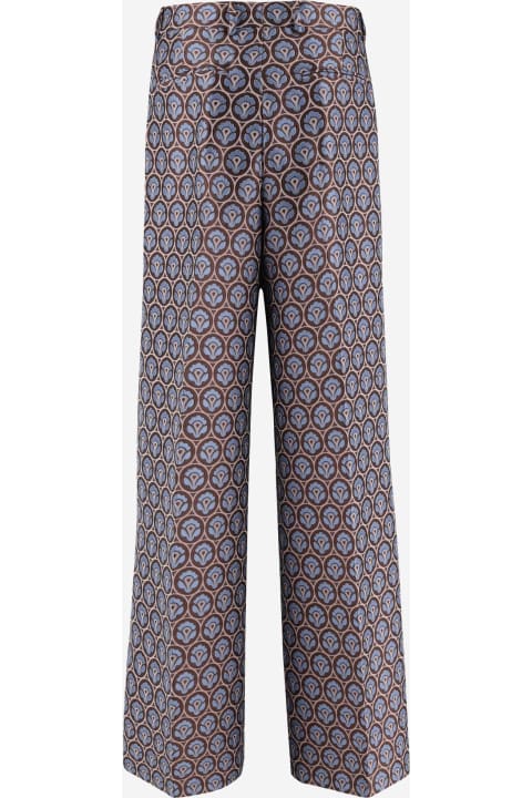 Etro Pants & Shorts for Women Etro Jacquard Pants With Pleats