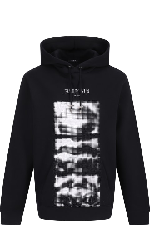 メンズ Balmainのフリース＆ラウンジウェア Balmain Lips Hoodie